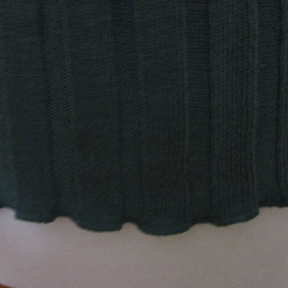 NWT ZARA WOMAN LETTUCE EDGE T SHIRT ribbed high neck SIZE M - Picture 9 of 11